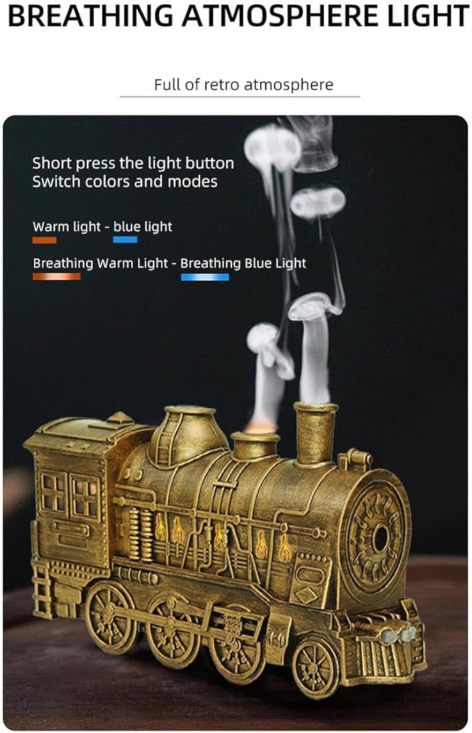 Difusor de Aromas Eléctrico Vintage Tren 300ml Luz LED miniatura 6