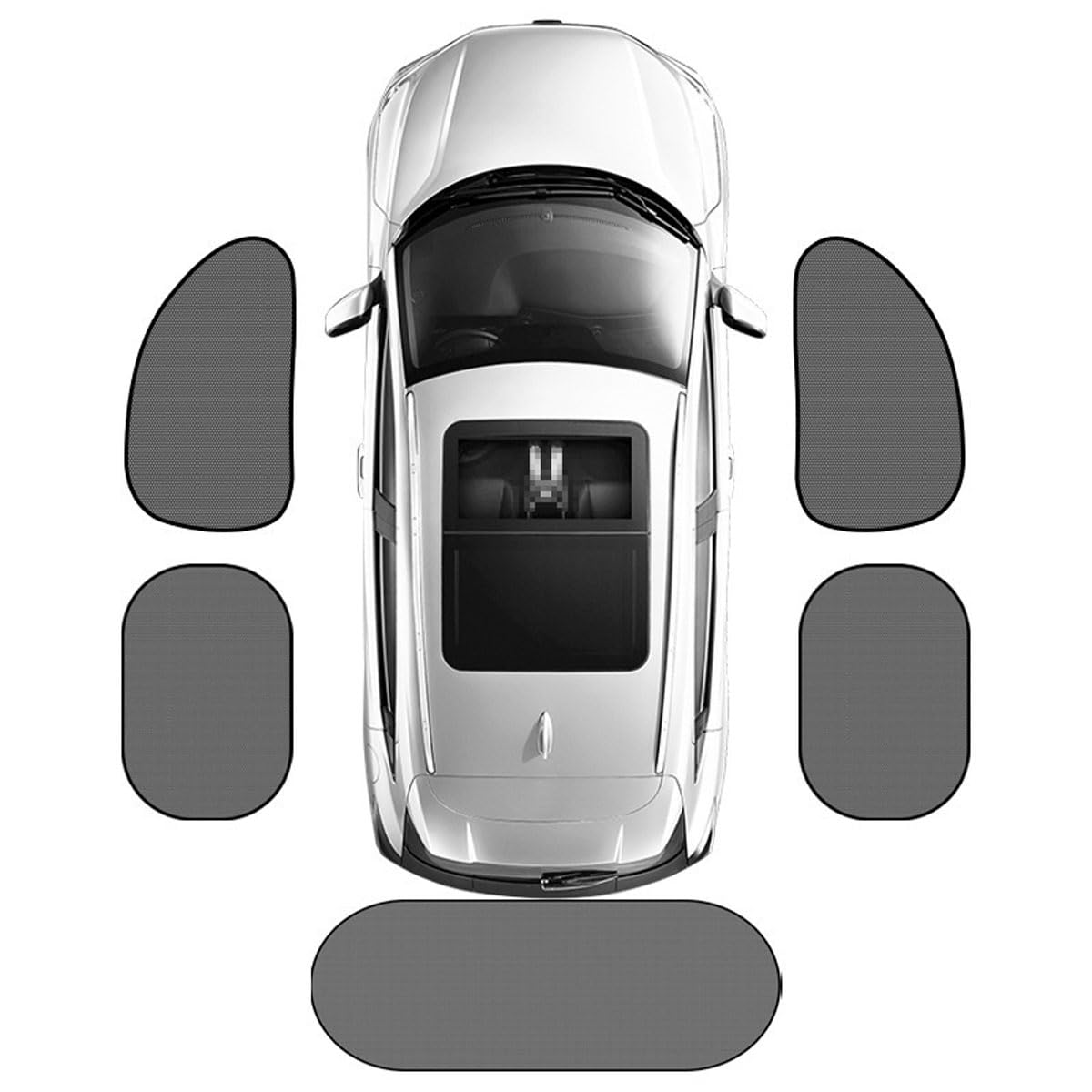 Coche Parasol Ventanas Laterales para Mini Aceman E 2024-, Parasoles Ventana Coche Coche Sun Shade Protección UV Accesorios
