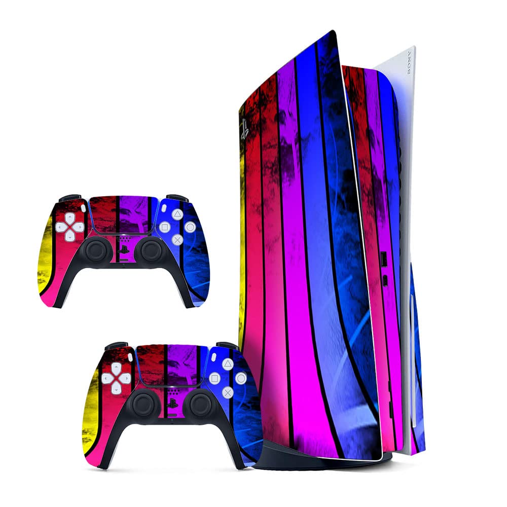 See full amazon price history chart for GADGETS WRAP Printed Vinyl Skin Sticker Decal for Sony PS5 Playstation 5 Disc Edition Console & 2 Controller (Skin Only, Console & Controller not included.) - Colorful Abstract Stripes Curves GADGETS WRAP Printed Vinyl Skin Sticker Decal for Sony PS5 Playstation 5 Disc Edition Console & 2 Controller (Skin Only, Console & Controller not included.) - Colorful Abstract Stripes Curves (B0BW3VT4VY) Amazon Price History, Amazon Price Tracker