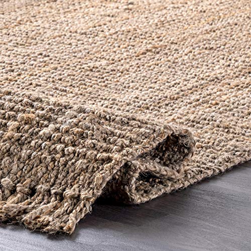 Nuloom Daniela Farmhouse Chunky Jute Area Rug, 3' X 5', Natural #TOP5
