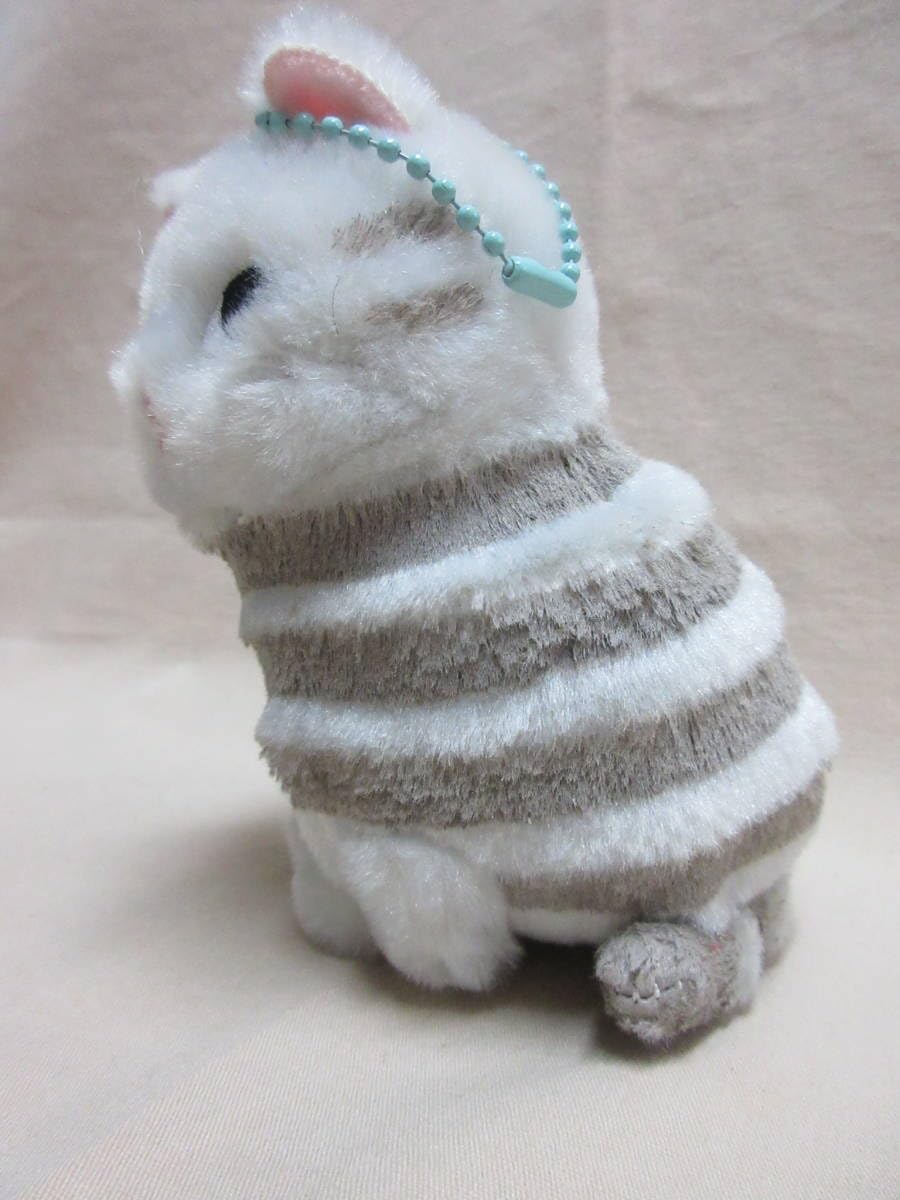 Amazon.co.jp: ぬいぐるみ ハチワレねこ モリー グレー : おもちゃ