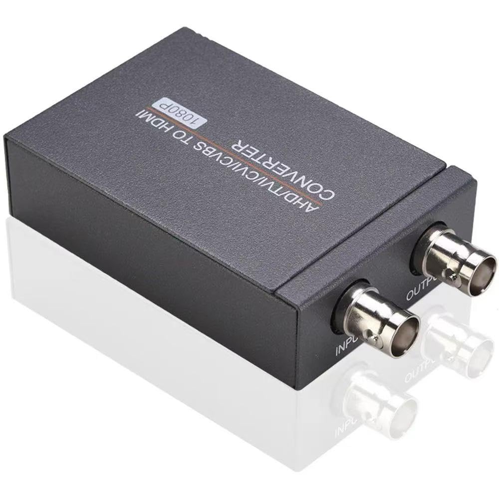 Convertidor AHD/TVI/CVI/CVBS a HDMI, adaptador de vídeo BNC a HDMI para monitor HDTV DVR