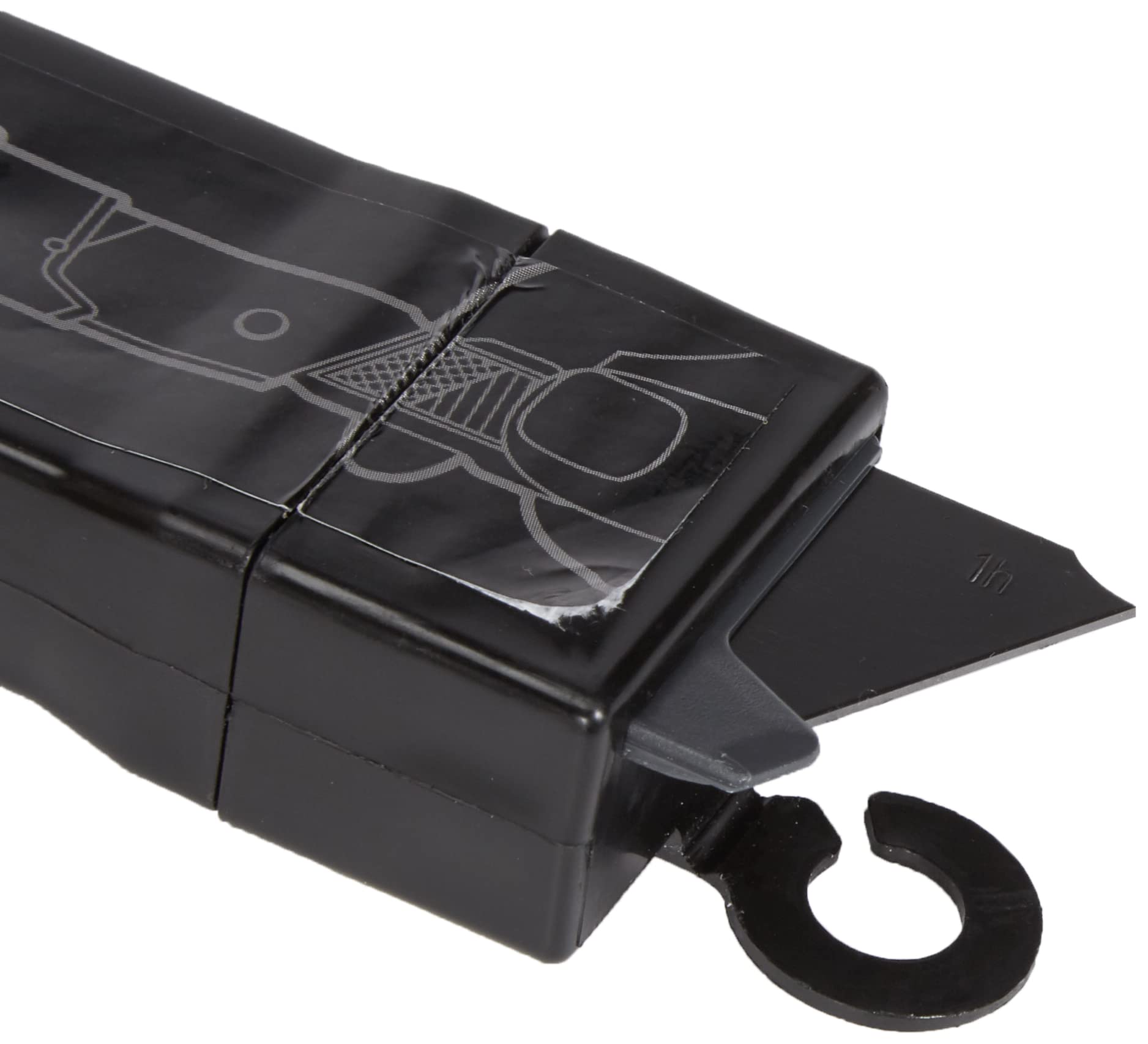 Tajima cb65rb Juego de "Razor negro" cuchillas de repuesto, negro, 25 mm, set de 10 piezas