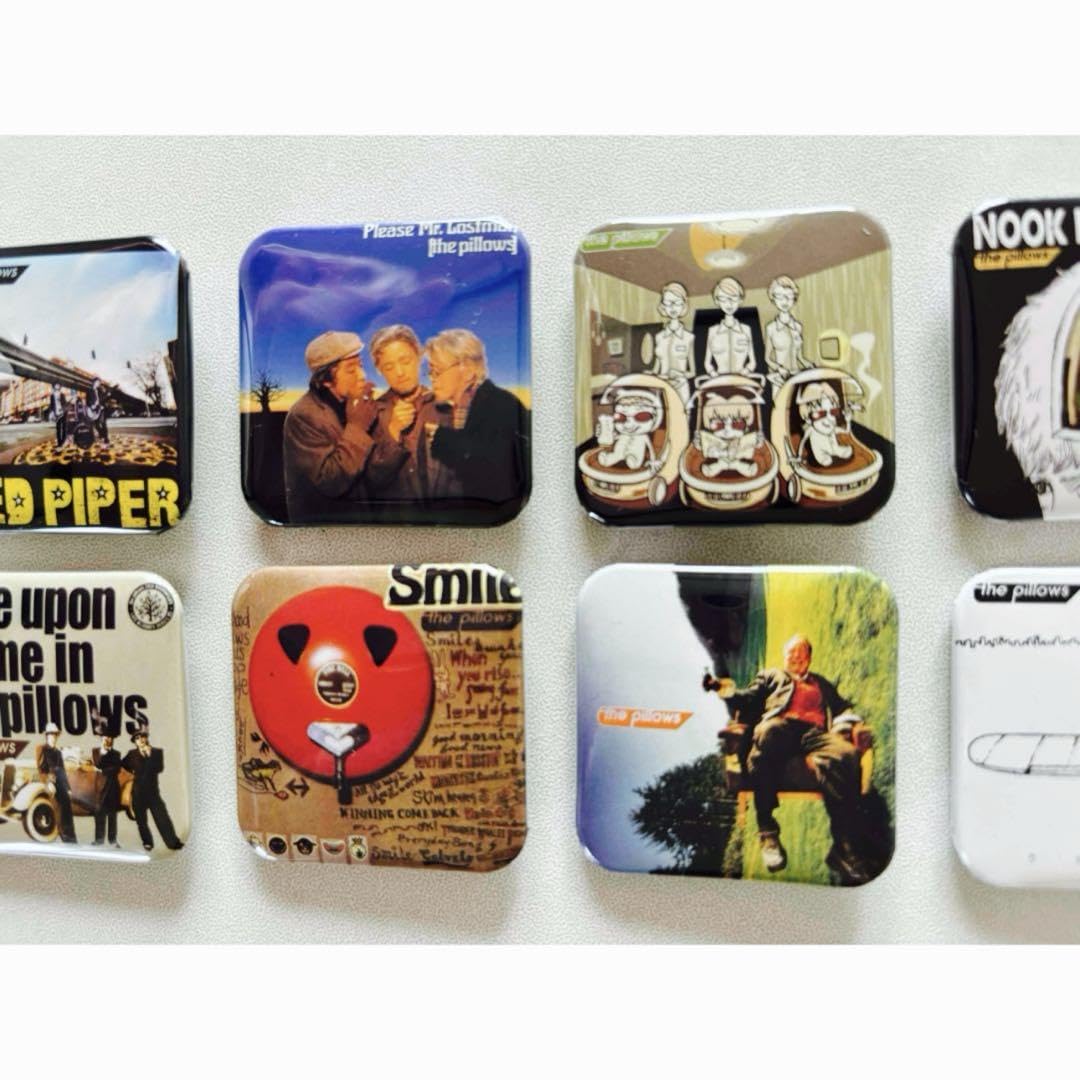 the pillows　CDジャケット缶バッジ　コンプリート　16 種 the pillows CDジャケット缶バッジ コンプリート 16 種