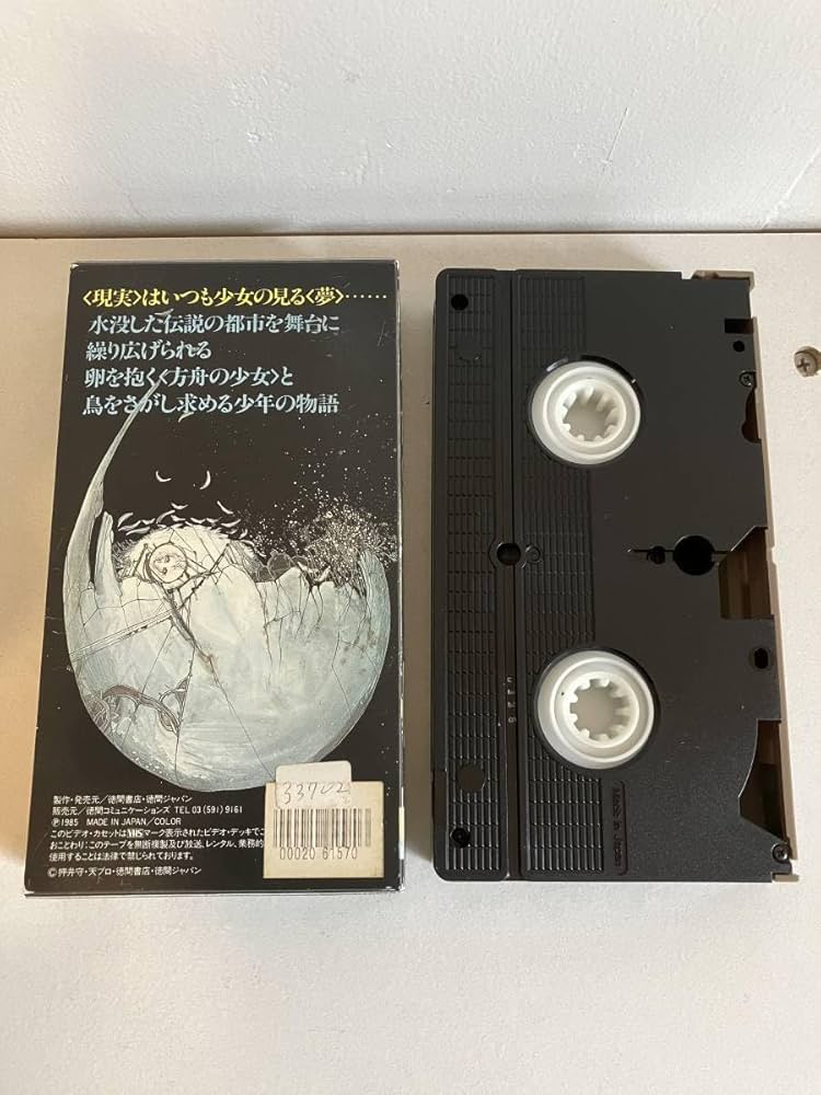 天野喜孝　天使のたまご　ビデオ　チラシ　押井守　当時物　レア 天野喜孝 天使のたまご ビデオ チラシ 押井守 当時物 レア 押井