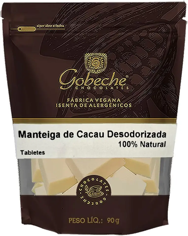 Manteiga de Cacau Desodorizada Gobeche - 90g