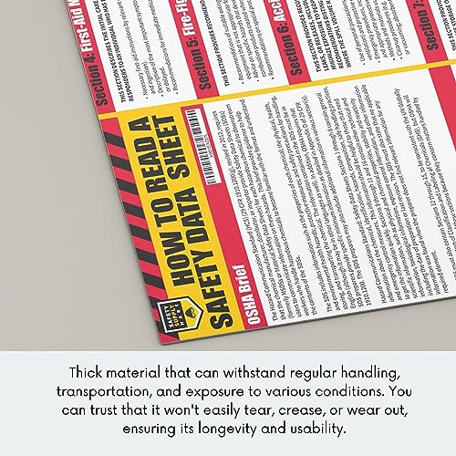 Safety Supply Mart 43237-2 How To Read A Safety Data Sheet (Sds/Msds) Poster thumb #4
