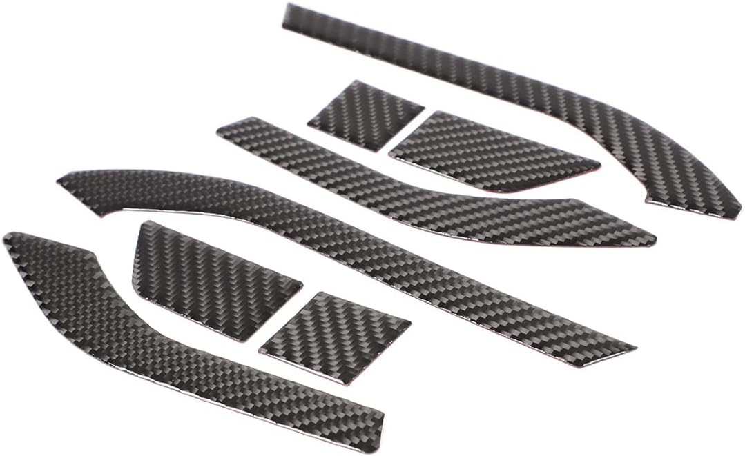 Fit for Ford Ranger 2015 2016 2017 2018 2019 2020 2021 Soft Real Carbon Fiber Car Front Outer Fender Trim Protection 3D Sticker Car External Accessories