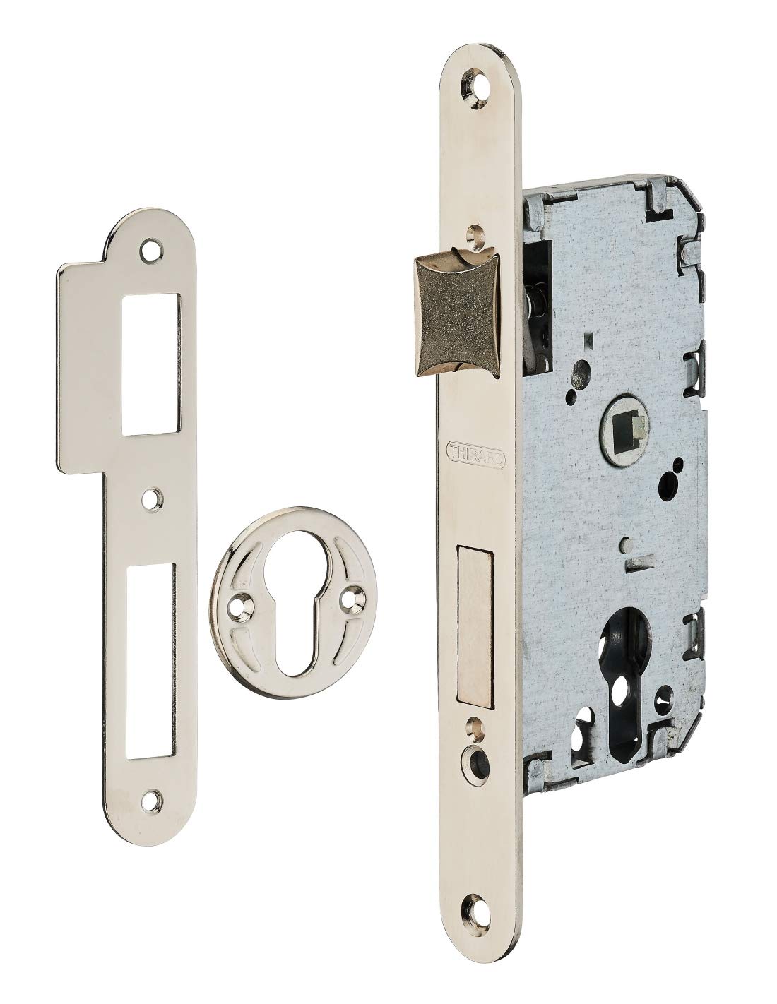 Thirard – Recessed Cylinder Lock with Nickel-Plated Head – Entrance Door