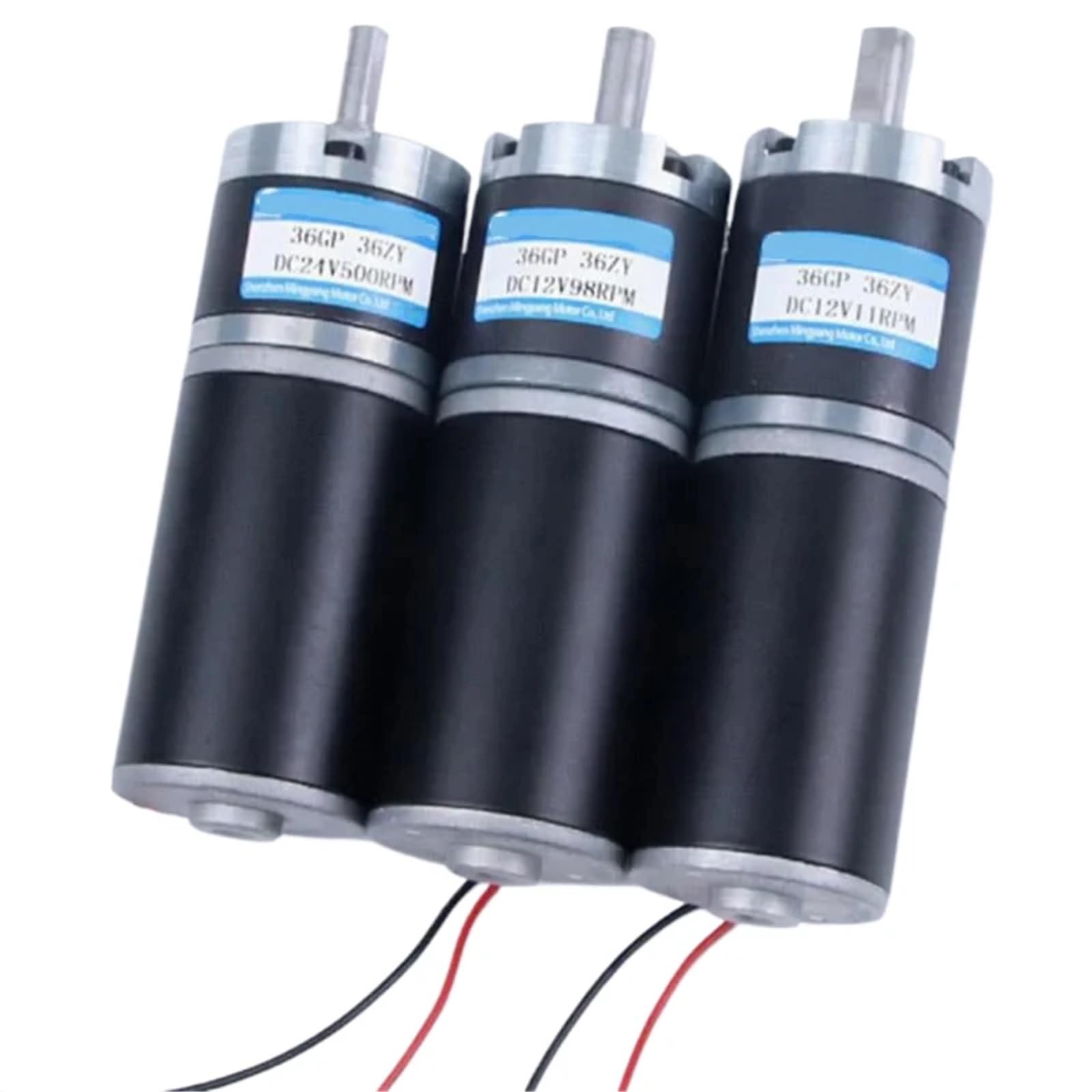 100 kg 36-36ZY Motore con riduttore epicicloidale a velocità regolabile, reversibile, a bassa rumorosità, a lunga durata, coppia elevata, 12 V 24 V CC(24V,37rpm,Shaft diameter 6mm)