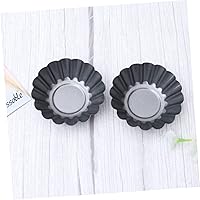 Vista 3 de FUOYLOO 12 moldes para tartaletas para hornear huevos, mini moldes de tarta de huevo de 2 pulgadas para hornear moldes de tartaleta mini molde
