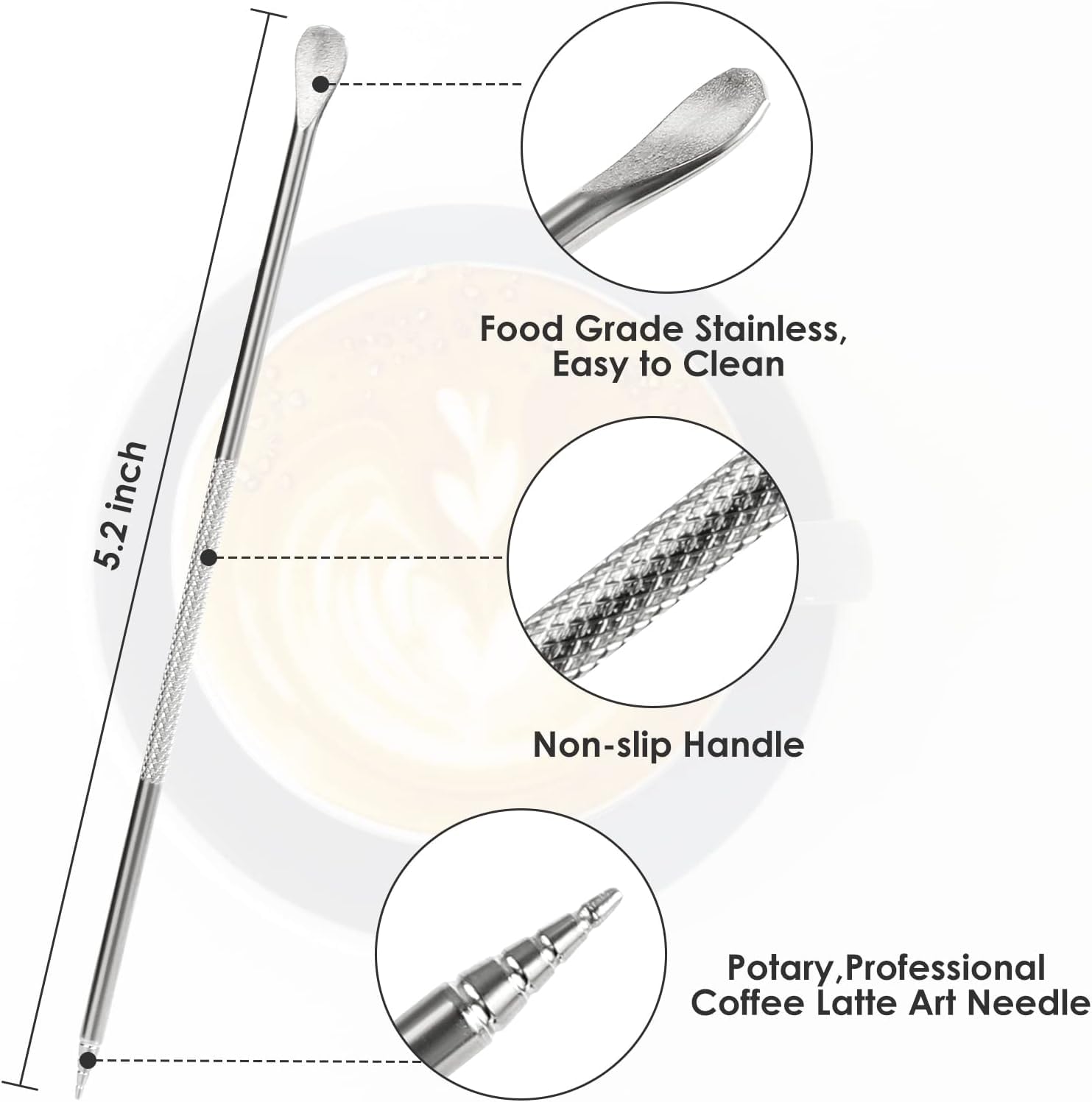 Jarra de espuma de leche, jarra de vapor espresso de 12 onzas, accesorios para máquina de espresso, acero inoxidable, leche, café, capuchino, barista, jarra de vapor, taza de leche con bolígrafo