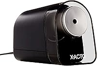 X-ACTO XLR Electric Pencil Sharpener - Break-Resistant with Pencil Saver, Colored Pencil Compatible, Black (ELM1818X)