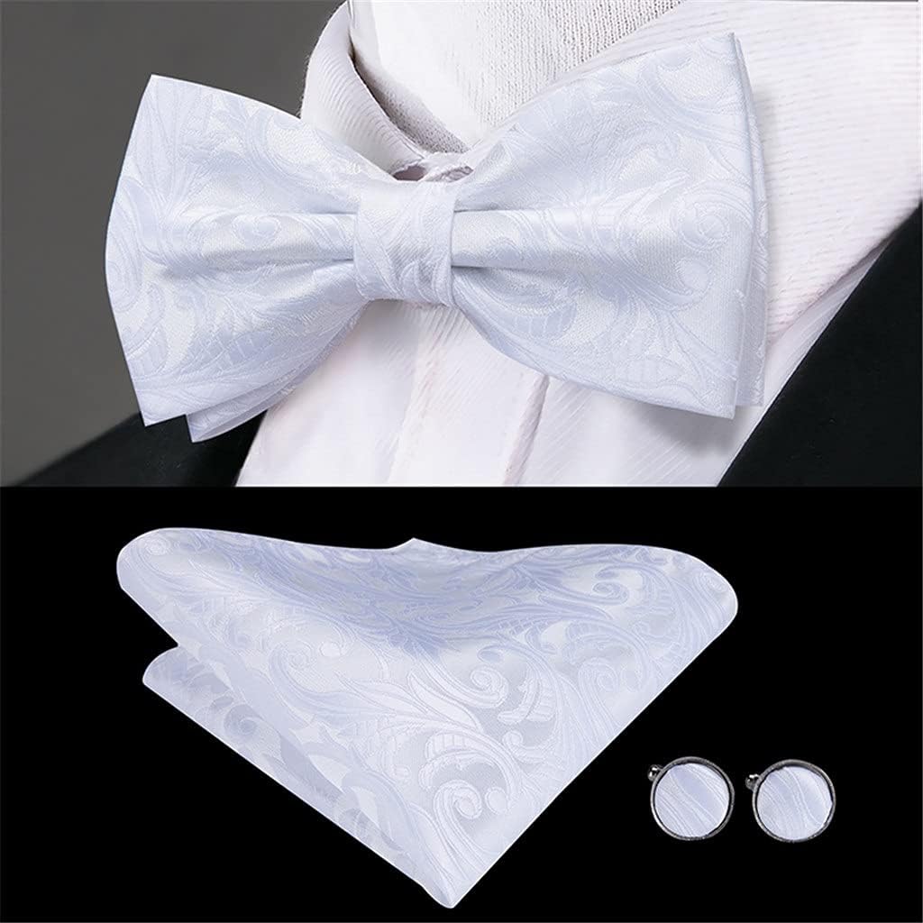 Silk White Floral Corset Wide Belts for Tuxedo Men's Formal Wedding Party Dresses Cummerbunds and Bow Tie