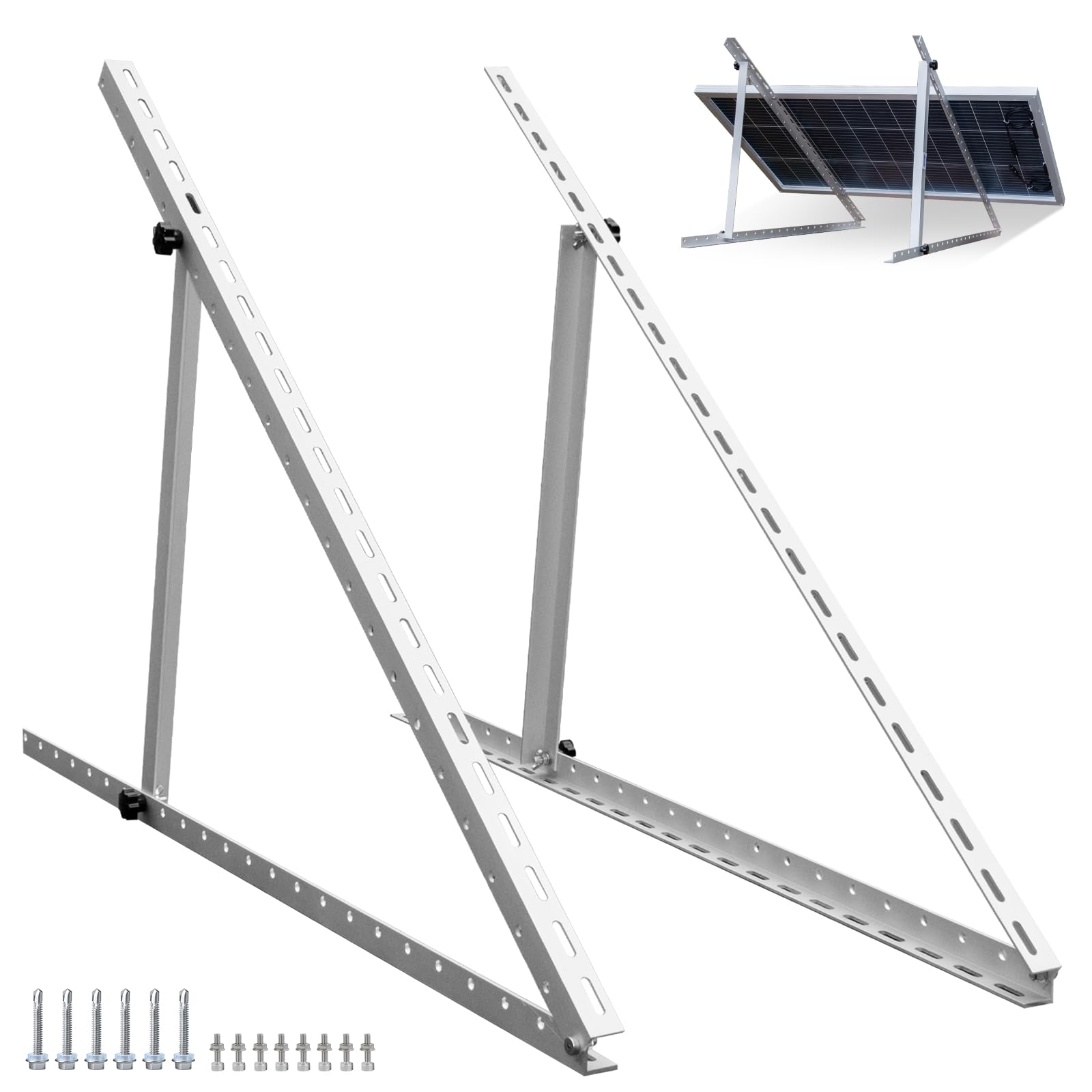Amazon | ECO-WORTHY 45inch 折りたたみ可能なチルト脚付き ソーラー 