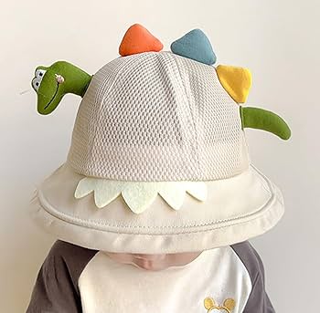 Summer Baby Bucket Hat Double-sided Beach Sun Hats Breathable Cartoon