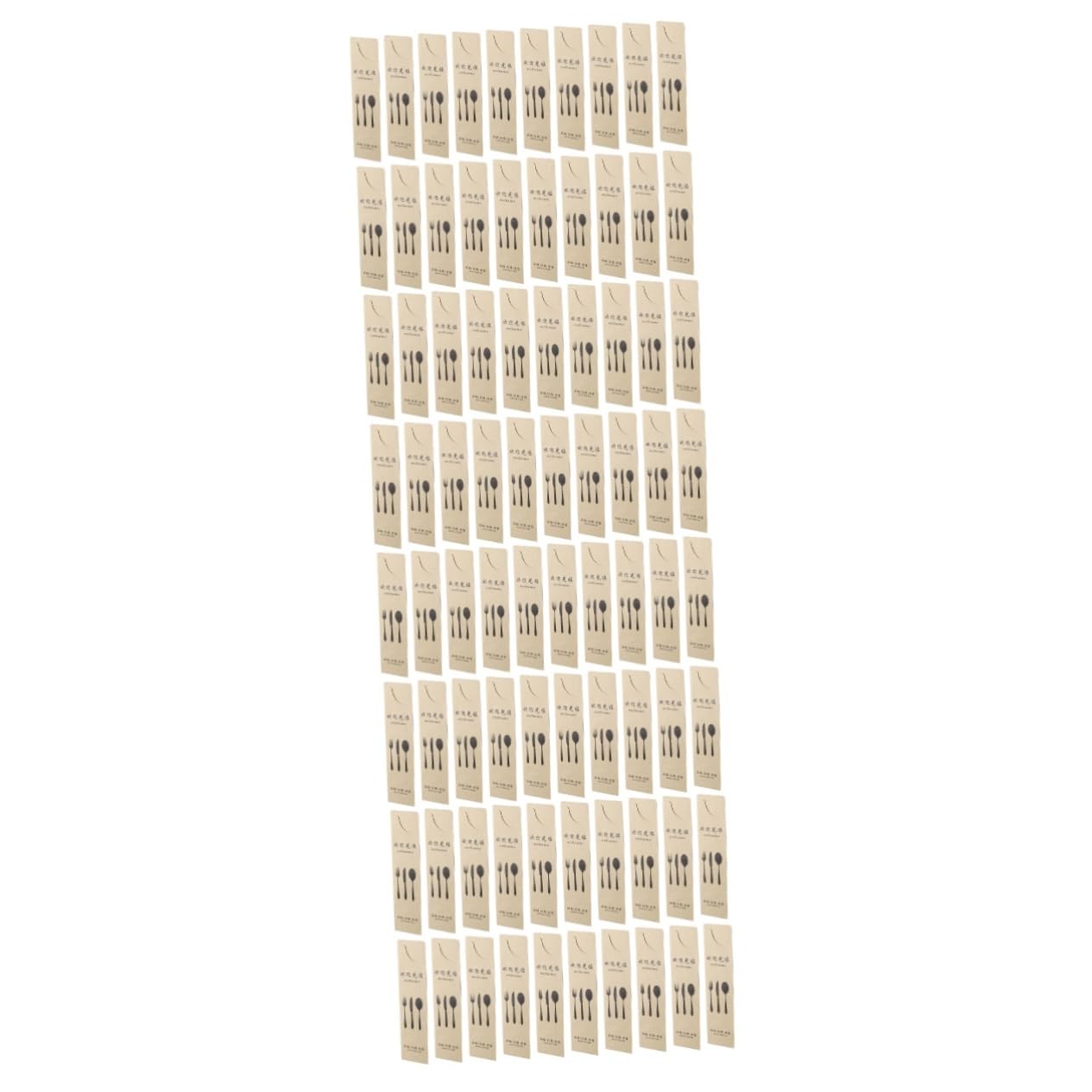 Couvre-couverts en papier pour mariage | 4 ensembles de pochettes étuis Kraft repas de fête