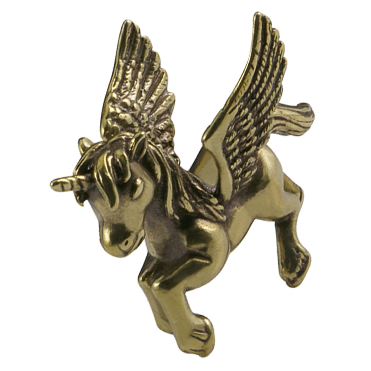 IMIKEYA 4stücke Brass Statue Kreative Einhorn Skulptur Messing Für Schreibtisch-Dekoration Retro Design Langlebig Und Für Und Büro