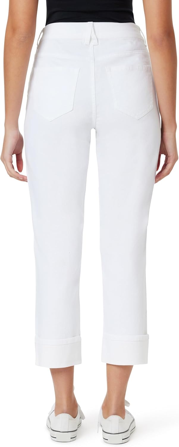 Angels Forever Young Womens Forever Deep Roll Cuff Ankle High-Rise Jeans - Image 2