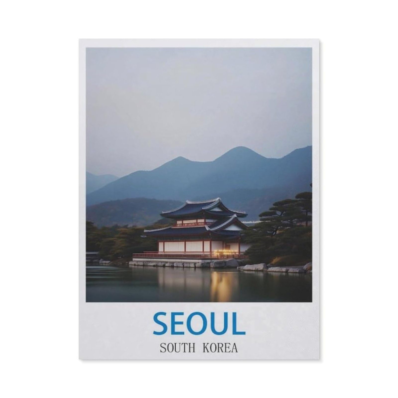 BEAYODKP Diamond Painting，Seoul South Korea，Diamond Painting Art Embroidery Cross Stitch Pictures Gift Wall Decoration（40 x 50 cm/15.74 x 19.68 inches）-CN70