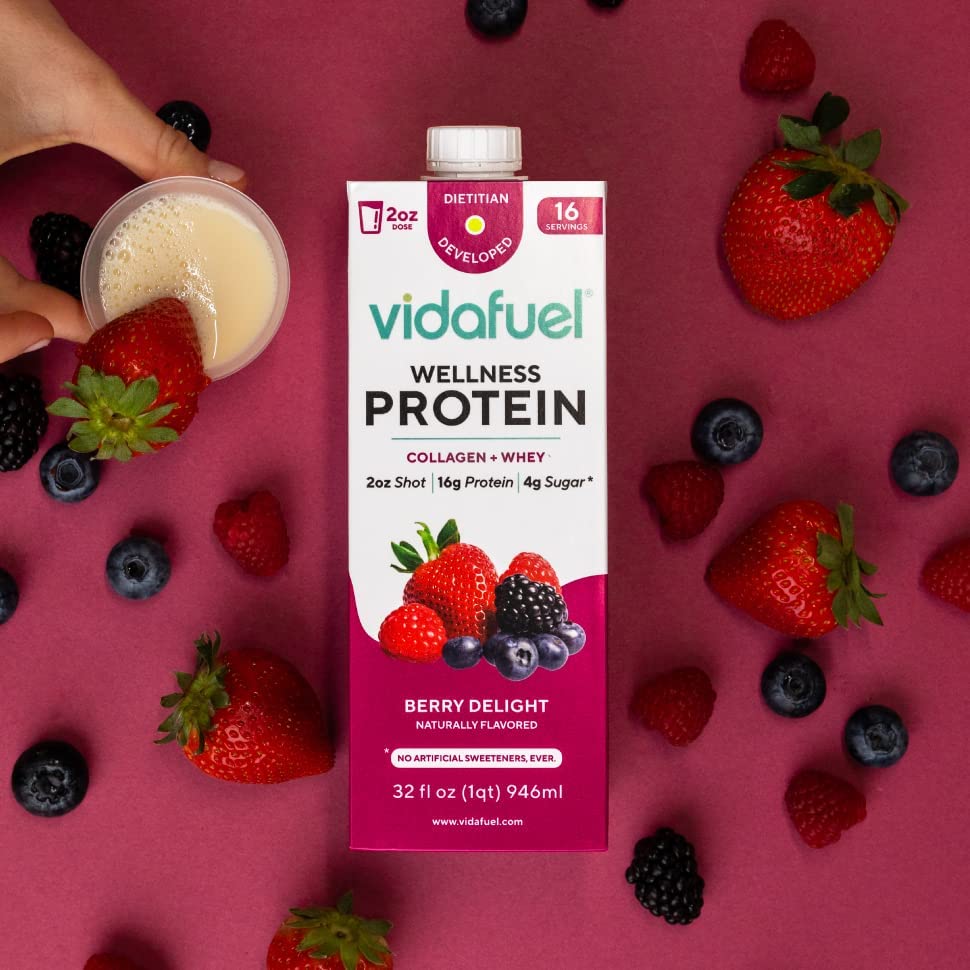 Vidafuel Protein Drink, 16g protein per 2oz shot