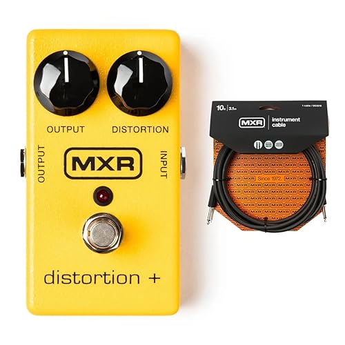 MXR M-104 Distortion + Bundle w/MXR 10ft Instrument Cable