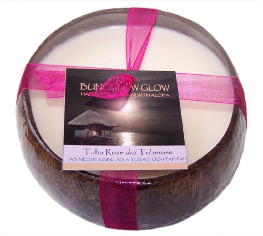 Bungalow GlowTuba Rose Coconut Candle, 12 OZ