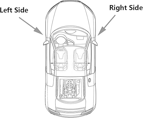 Miniatura 5 de Espejo retrovisor calefactable para Toyota Prado 2010-2019 Land Cruiser 2012-2016 para Lexus LX LX570 GX GX460 Auto izquierda derecha reparación del