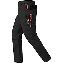CNBQDD Mens Work Pants Ripstop Waterproof Cargo Pants for Men with 7 Pockets Tactical Hiking Pants