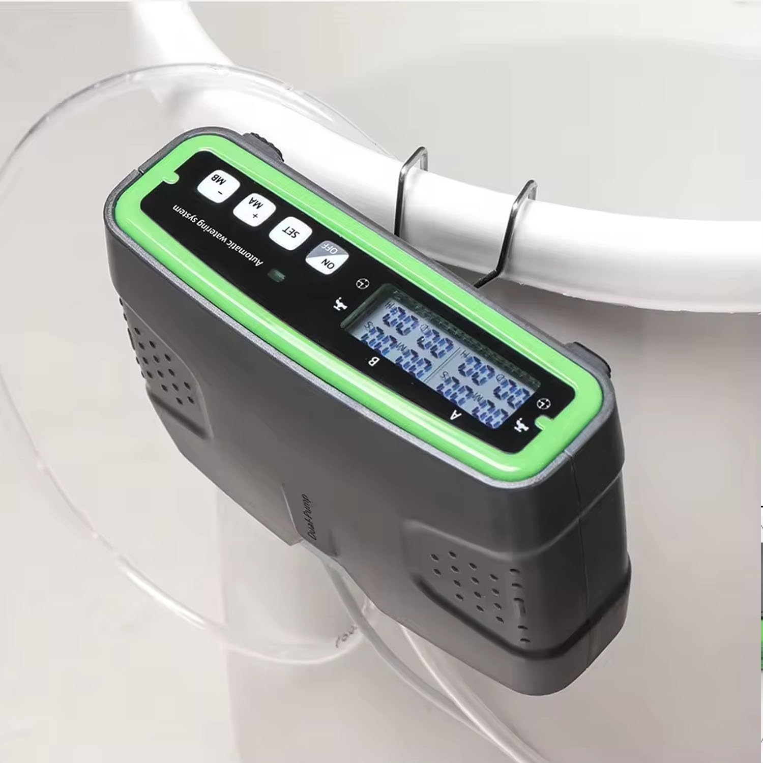 Kit di irrigazione automatica a goccia, sistema di irrigazione automatico a doppia pompa con display LCD, programmabile fino a 30 giorni di irrigazione automatica delle piante, dispositivo di irrigazi
