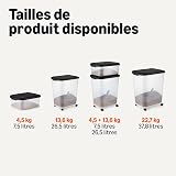 Amazon Basics Boîte de Conservation de Nourriture pour Animaux, 15.8 kg,Transparent et Noir - 5