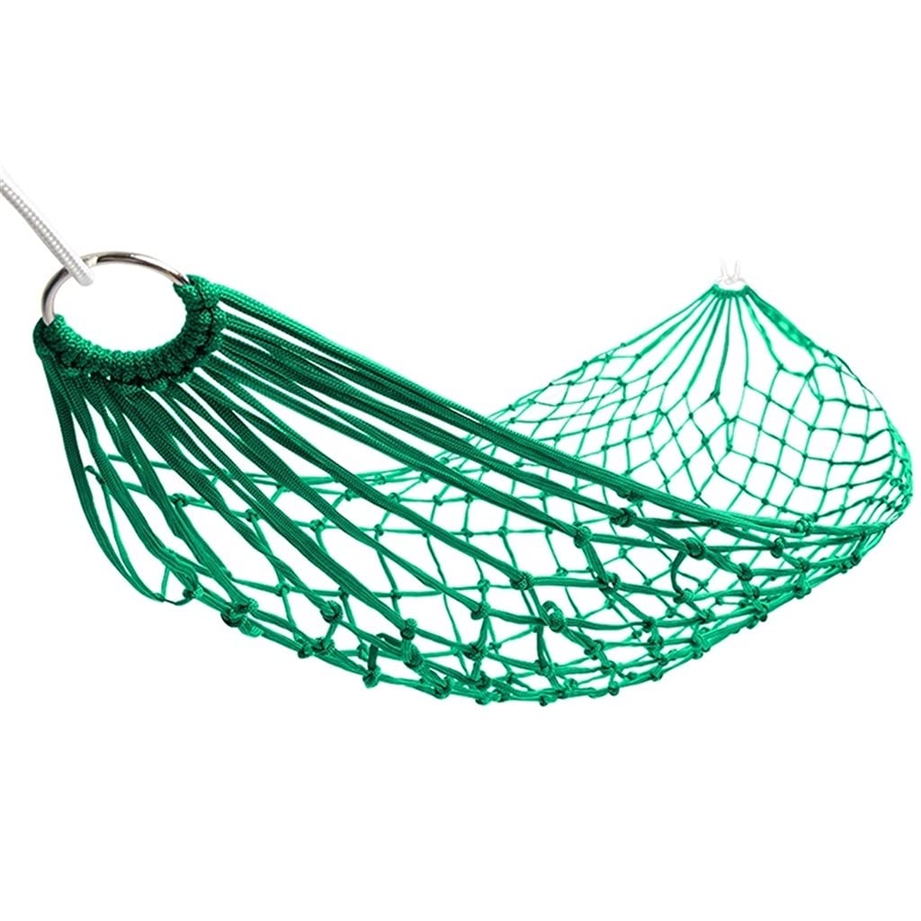 OIFAODAO Hammock, Portable Hammock Swing Bed Meshy Rope Hammocks Sleeping Net with 2 Tree Straps