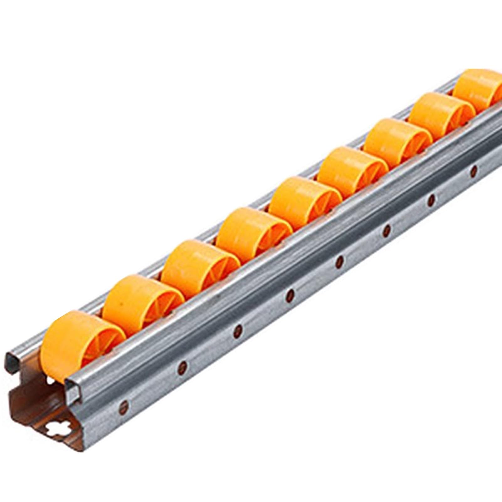 Transportador ligero de rodillo para puerta corredera de 150 cm, guía de salida de papel para carpintería, ideal para un funcionamiento suave en viajes y transporte (amarillo)