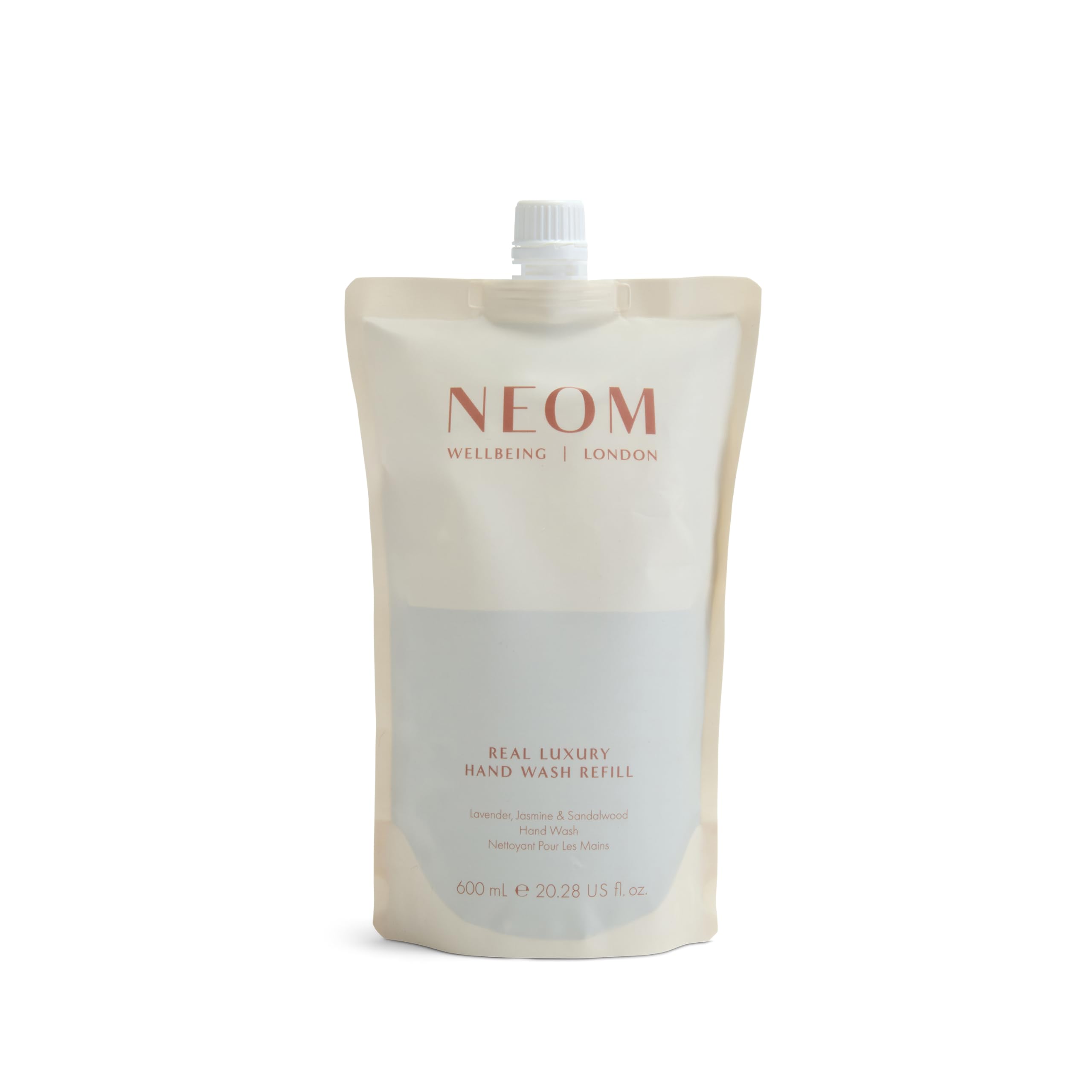 NEOM Real Luxury Hand Wash Refill, 600ml I 24 essential oils, including lavender
