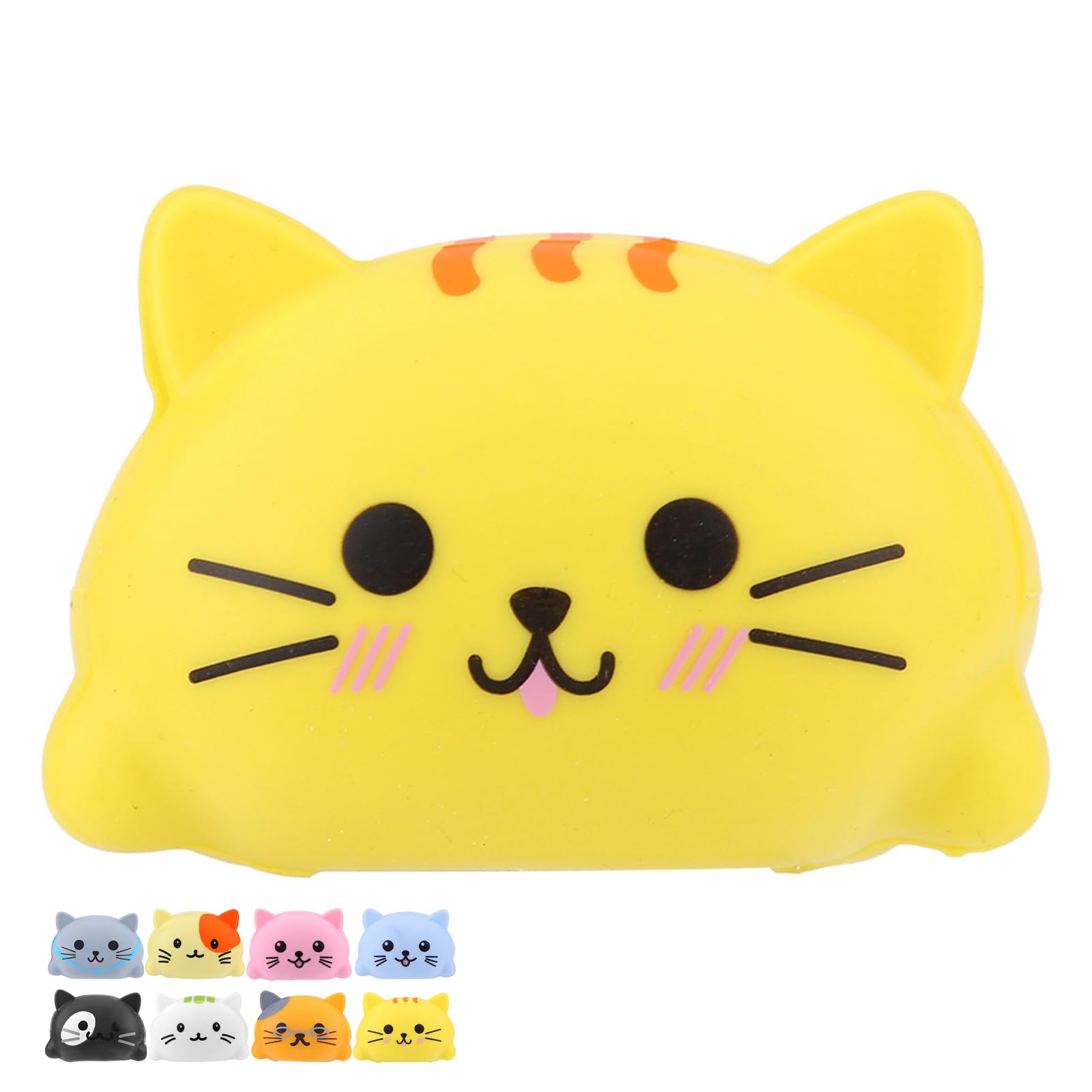Generic Juego Musical de Silicona, 8 Uds., Juguete de Aprendizaje de Piano para Niños y Familias con Gatos y Perros Sensibles Al Tacto, Juego de Sonido a Escala 8 (Gato)