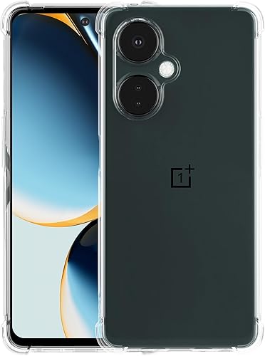 Funda para OnePlus Nord N30 5G, Cubierta Transparente Con Reforzado Parachoques Esquina Slim Fit A Prueba De Golpes Flexible TPU Funda Telefónica