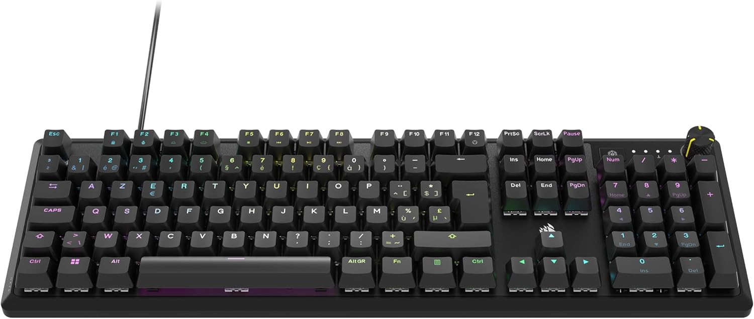 K70 RGB Core Mechanical Gaming Keyboard - Backlit RGB LED LineairRed - BE Azerty - Zwart (PC/Mac/Xbox/PlayStation) - Tastiera gaming - Immagine 1
