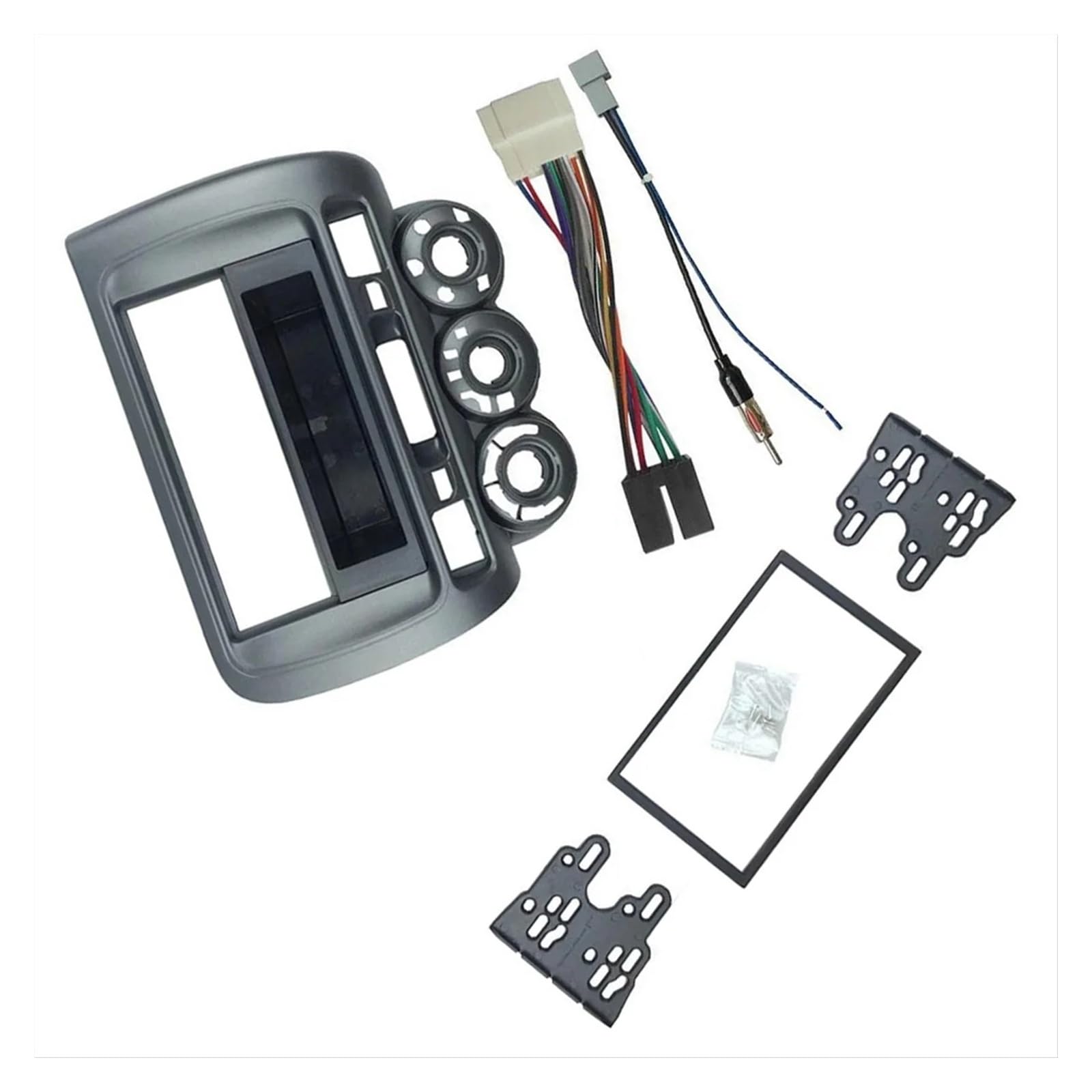 Mascherina Autoradio Cornice Stereo per Fit per Jazz per City 2002-2006 2007 2008 Autoradio Fascia LHD One DIN Dvd Stereo CD Pannello Installazione Trim Kit Cornice Lunetta