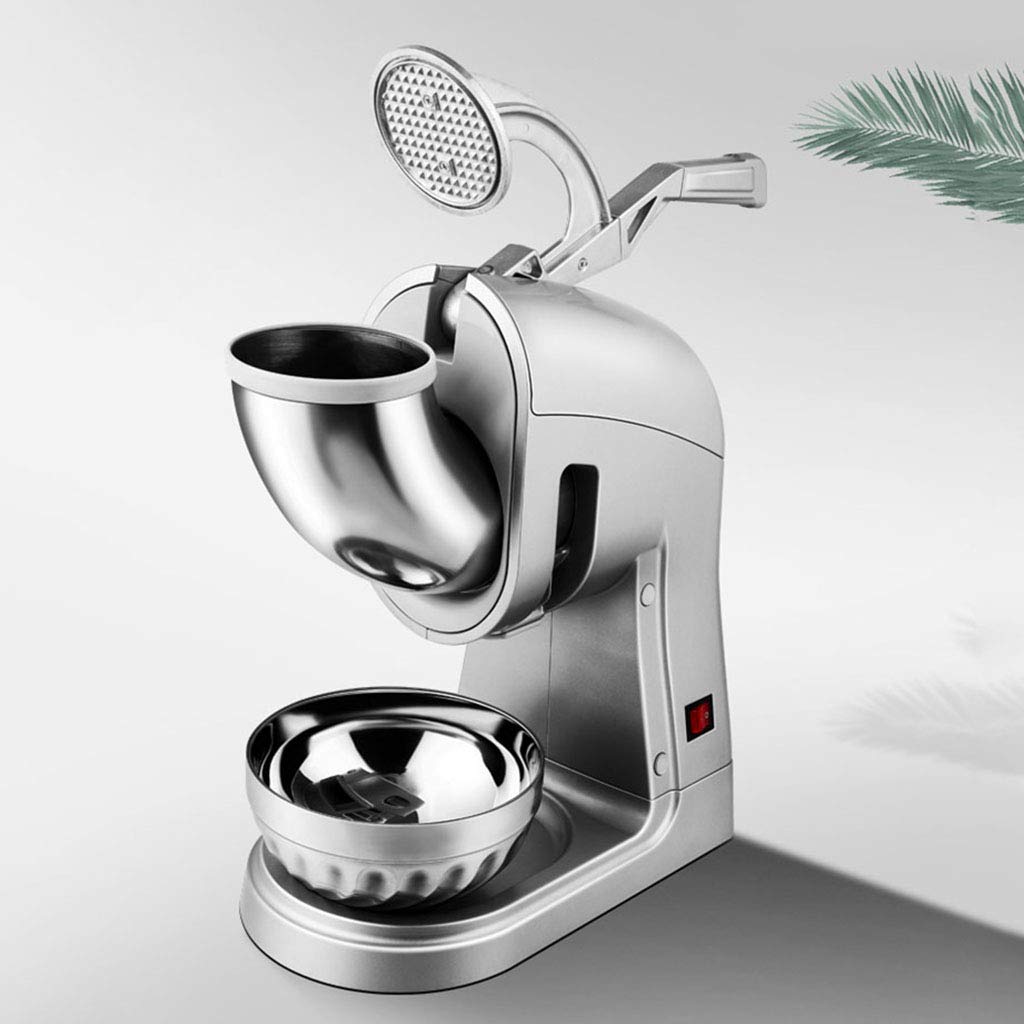 Electric Ice Shaver, 300W Mute Snow Cone Maker, 661lbs/H, Heavy Duty Ice Crusher w/Double Blade for Family, School, Church, Restaurants, Bars