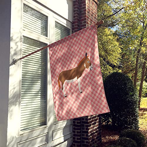 Drapeau âne miniature de maison grand format imprimé rose multicolore - 3