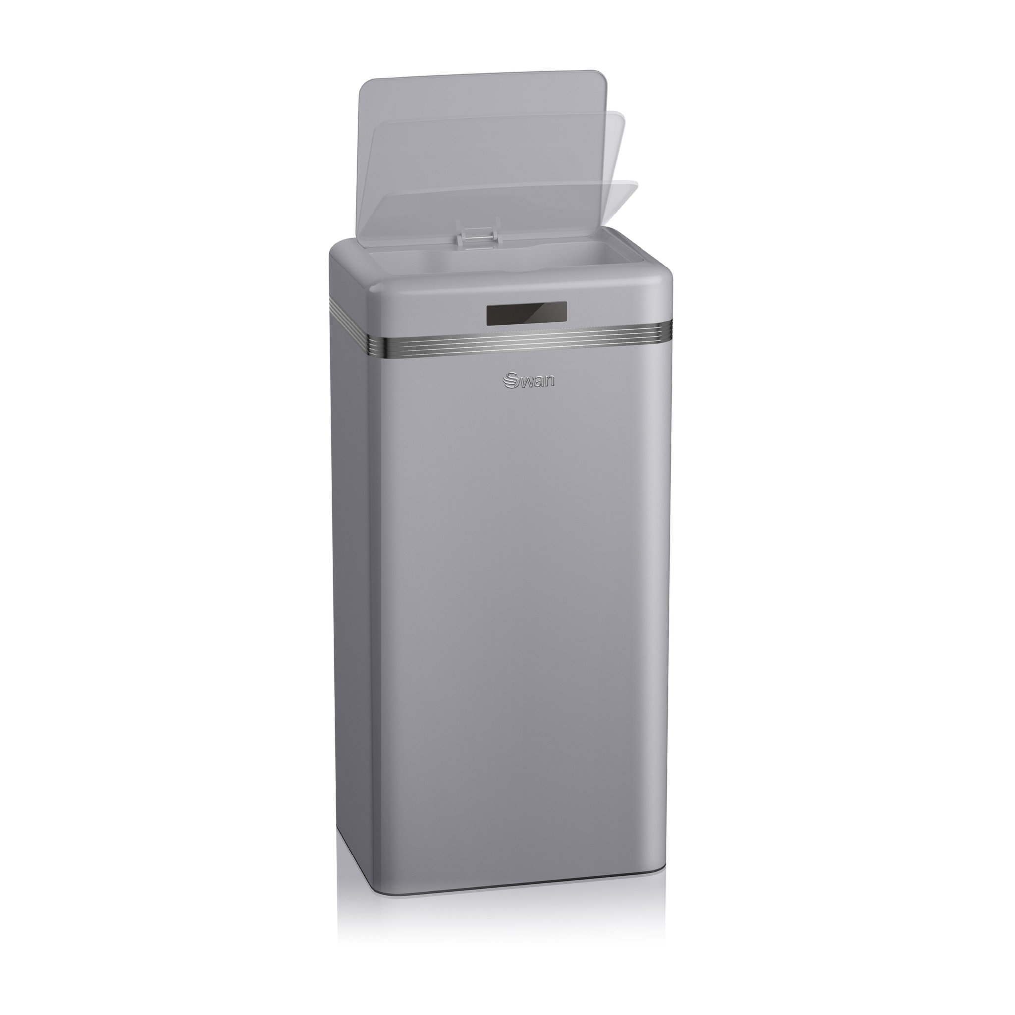 Swan Retro Square Kitchen Bin with Infrared Technology Sensor, Metal, Grey,  45 Litre- Buy Online in Guatemala at Desertcart - 52860327.