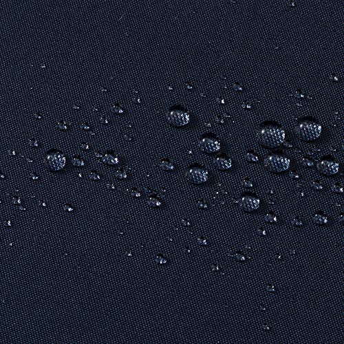 Image of N&Y HOME Fabric Shower Curtain or Liner 36 x 72 Inches Bath Stall Size with 2 Bottom Magnets, Hotel Quality, Washable, Water Repellent, Navy