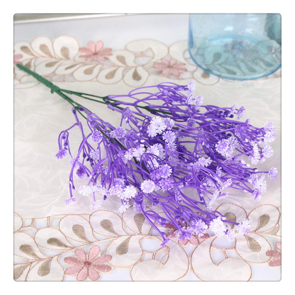 Bouquet di Fiori Artificiali Bouquet da Sposa Non Ti Scordar di Me San Valentino Fiore Finto Casa Matrimonio Giardino Decor Plastica Gypsophila Regalo 35cm