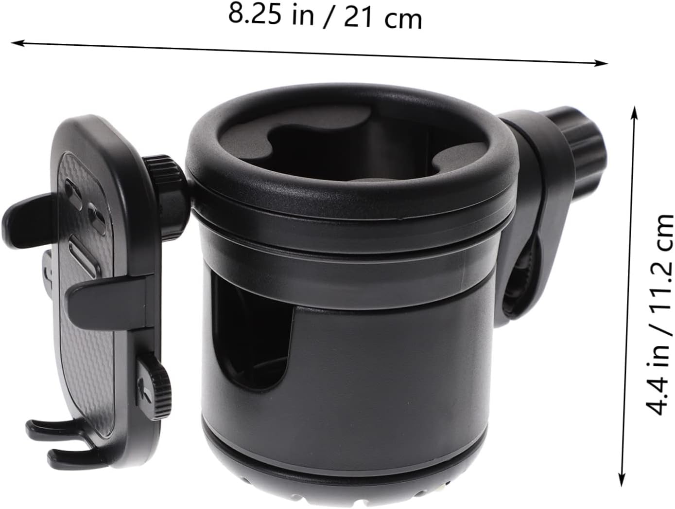BESTonZON Multipurpose Stroller Bottle Holder Phone Holder for Stroller Bike Black