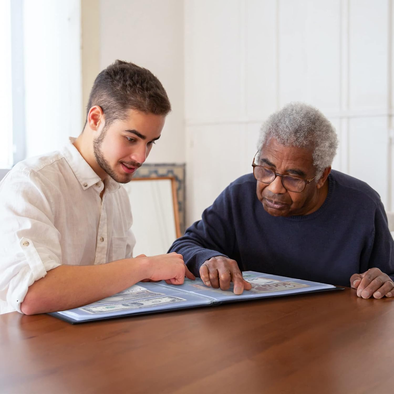 MUDOR Dollar Bill Holders for Collectors, 20 Sheets Clear Dollar Bill Sleeves, 60 Pockets Currency Holder for Bills, Currency Album Fits Euro Currency And Currency Foreign... - Image 7