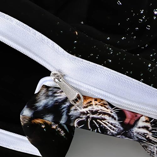 Miniatura 7 de Holiyjog Juego de funda de edredón de león, juego de fundas de almohada de león, juego de cama de león, fundas de almohada para el hogar, tamaño