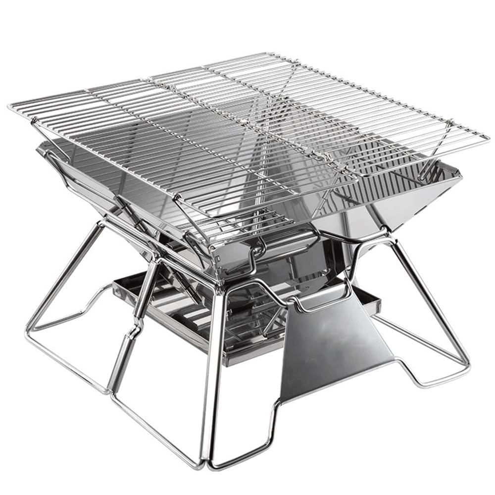 JFDBGU 1pcs Pieghevole Grill Camp da Campo Cucina a Carbone Stufa Famiglia Viaggi Casa Barbecue Grill Mini BBQ all'aperto Portatile