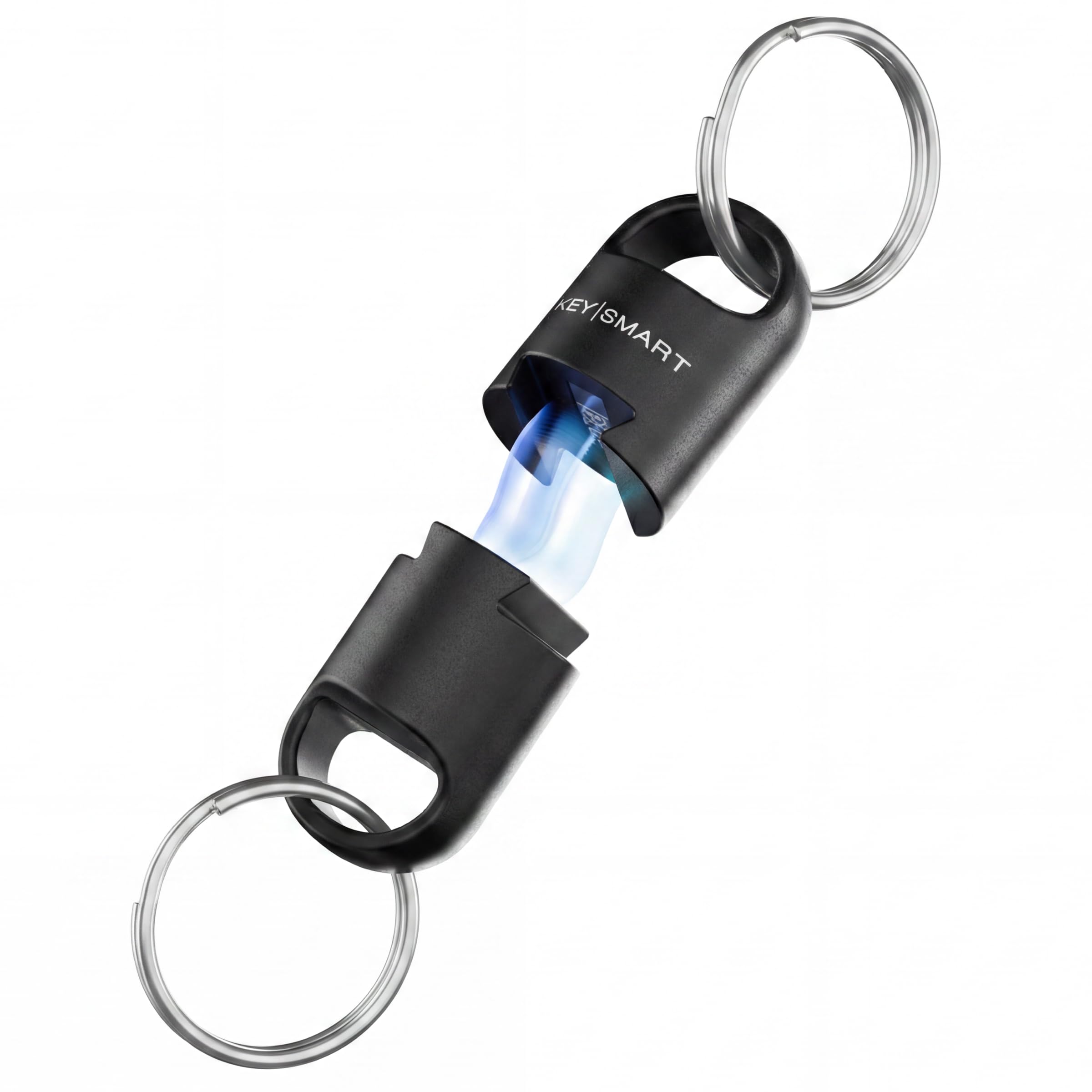 KeySmart MagConnect Pro Magnetic Quick Release KeyChain - Detachable Key Ring for Car Keys with Extra Locking Joint for Additional Security, Magnet Key Chain Accessory for Men Women (1-Pack)
