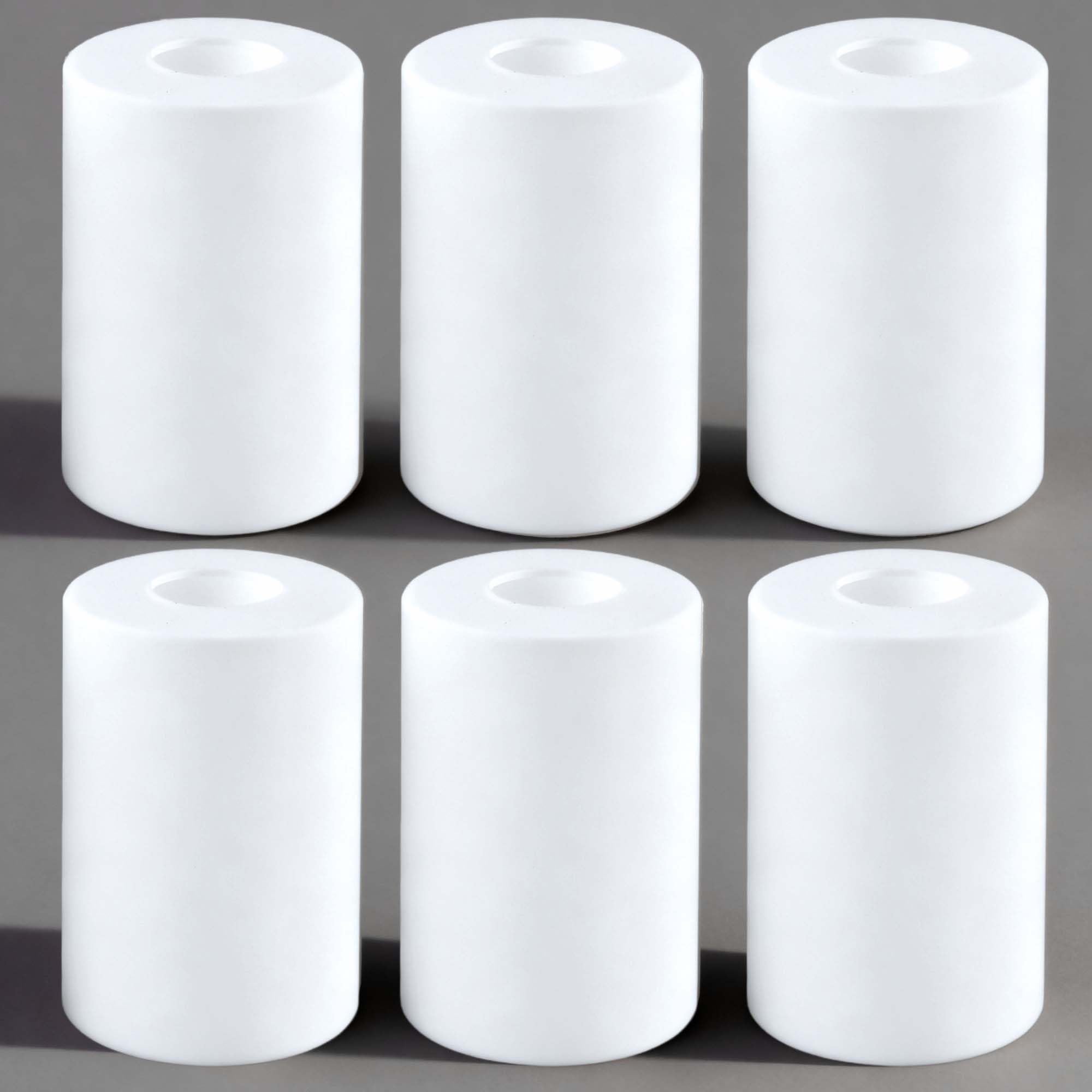 3-Pack White Frosted Glass Shade, Glass Lamp Shade Covers Replacements For Light Fixtures, 1-5/8-inch Fitter Globes & Shades For Chandelier Wall Sconces Pendant Lights Bath Vanity Lights