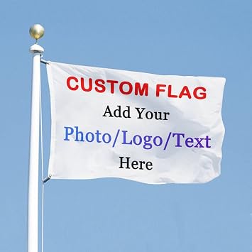 Custom Flag 3x5FT Outdoor Personalized Garden Yard Flags Banners Print Your Own Picture Logo Text Customized Gifts for Outside Home Decor